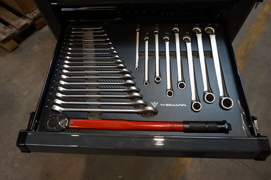 Widmann Compact one værktøjsvogn. Syv skuffer inkl. værktøj 