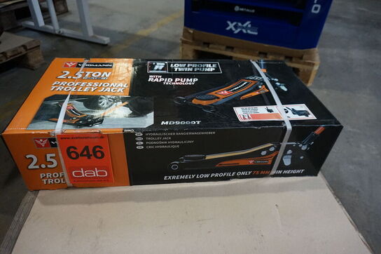 Widmann MD9000 professionel hydraulisk donkraft Orange 2,5Ton 