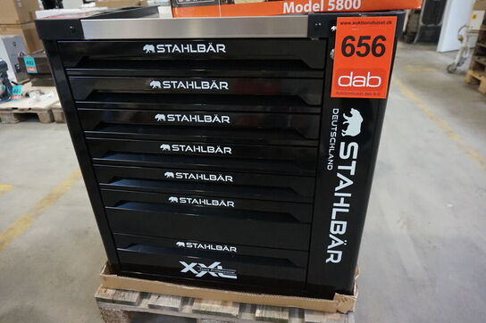 Værktøjsvogn, Stahlbär, 7 skuffer inkl. Værktøj 