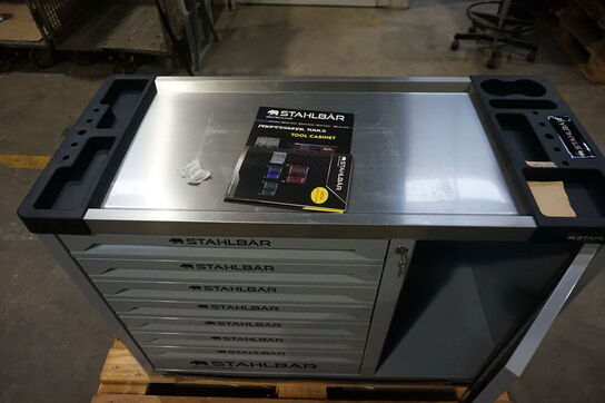 Værktøjsvogn, Stahlbär, 7 skuffer inkl. Værktøj. Grey 