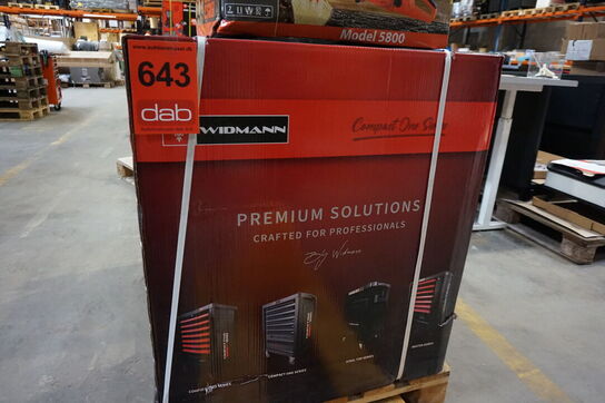 Widmann Compact one værktøjsvogn. Syv skuffer inkl. værktøj 