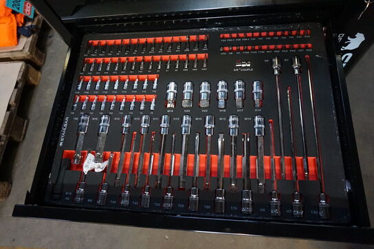 Værktøjsvogn, Stahlbär, 7 skuffer inkl. Værktøj 