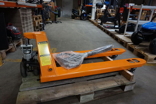 Palleløfter 2,5Ton  1700 mm, gummihjul og PU dobbelt ruller