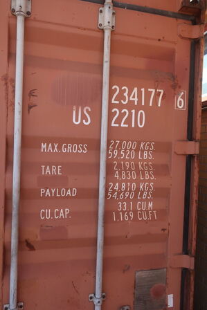 20" container med indhold