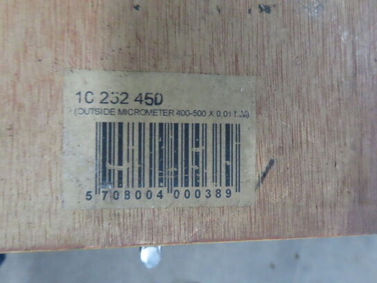 Udvendigt mikrometersæt med udskiftelige ambolte