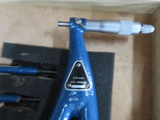 Udvendigt mikrometersæt med udskiftelige ambolte