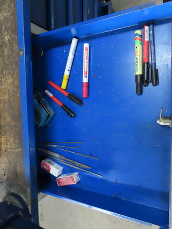 Værkstedsvogn med indhold