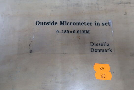 Udvendigt mikrometersæt 0-150 x 0,01mm