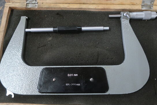 Udvendigt mikrometersæt med udskiftelige ambolte