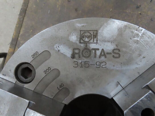 Højpræcisions 3-kæbet selvcentrerende drejebænkpatron, ROTA-S