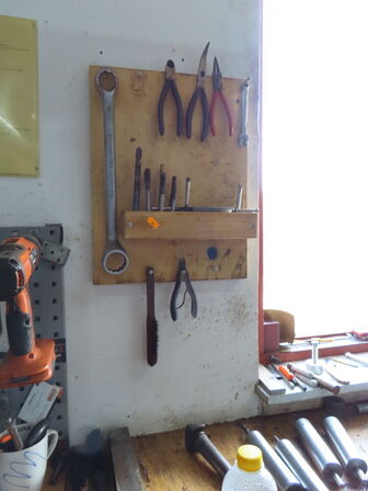 Filebænk med indhold