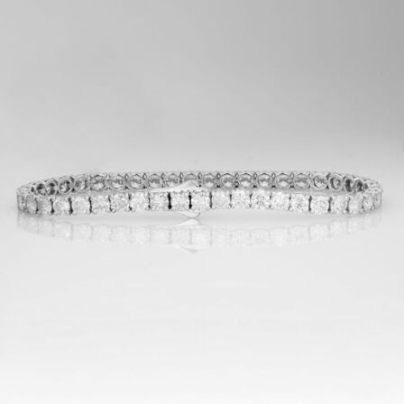 8,44 ct. NATURLIG diamant tennisarmbånd