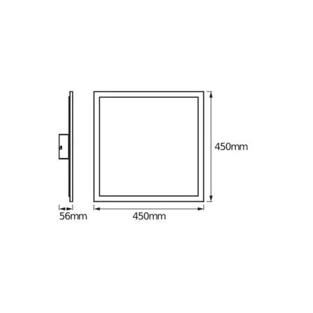 2 stk. ledvance loftlampe led 45 x 45 cm rgb cct wifi(ubrugt)