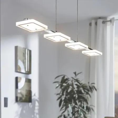 Eglo square led pendel krom 78 cm(ubrugt)