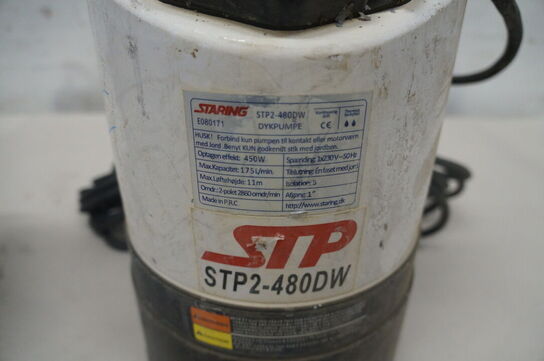 2 stk. Dykpumper STARING STP2-500 + STP2-480DW
