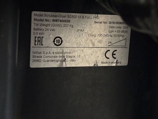 Gulvvasker NILFISK SC500