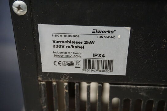 3 stk. varmeblæsere JOEL & IWORKS