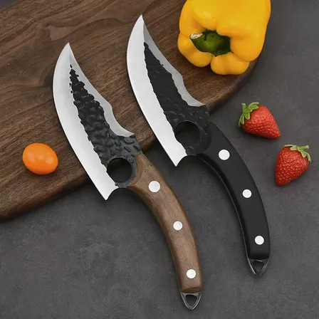 Ergonomisk japansk urtekniv – Ergonomisk japansk urtekniv – valnøddeskaft