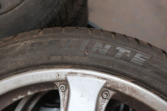 4 stk. dæk med fælge DELINTE 245/40ZR20 99W XL