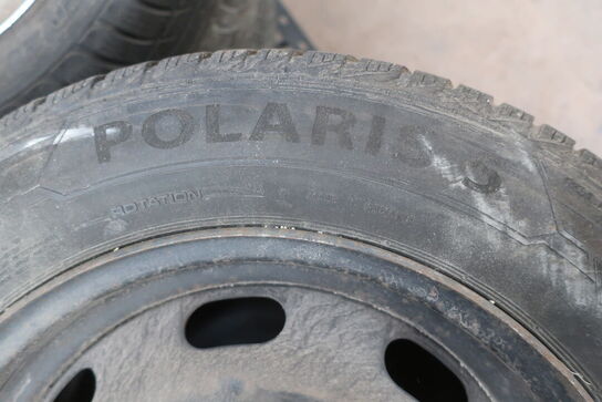 4 stk. dæk med fælge POLARIS 5 185/65R15
