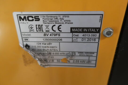 Varmekanon 134kW MCS BV 470FS 