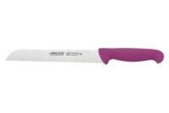 2 stk. Brødkniv m/lilla skaft L200 mm Alergener