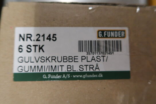 18 stk. Gulvskrubbe hvid 270 mm