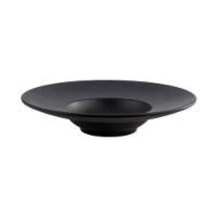 12 stk. Tallerken melamin dyb m/fane sort 290 mm Nero