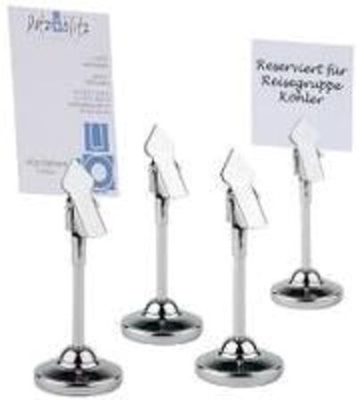 4 stk. Kortholder 4 pak r/s incl 20 hvide kort