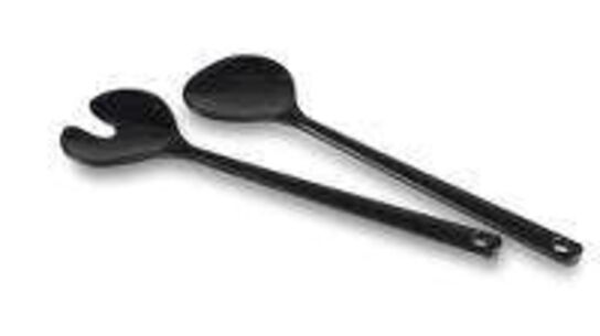 11 stk. Salatsæt melamin L280 mm sort Rosti