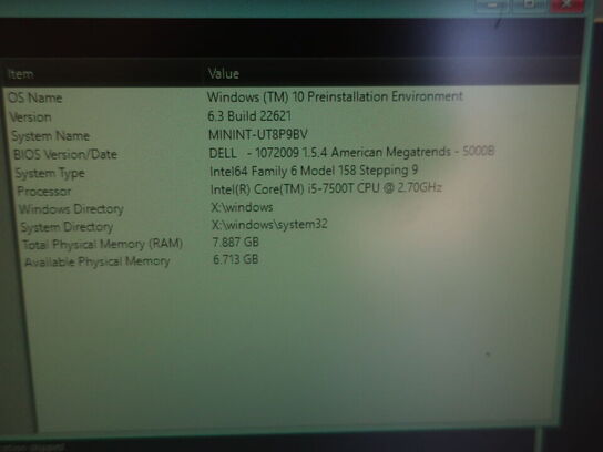DELL OptiPlex 3050 | Intel i5-7500T | 8 GB | 256 GB SSD | SAMSUNG 22" skærm