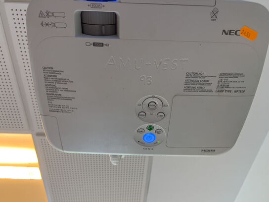 Projektor NEC ME311W inkl. lærred & CREATIVE højttalere