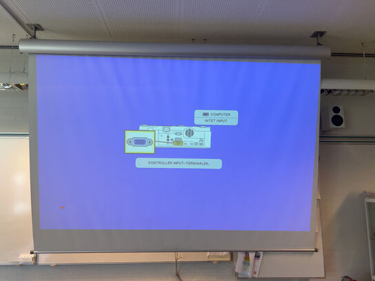 Projektor NEC ME301W inkl. lærred & højttalere