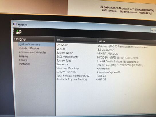 HP ProDesk | Intel i5-7500 | 8 GB | 128 GB SSD