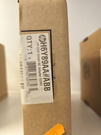 Strømforsyning/lader HP 65W H6Y89AA (ubrugt)