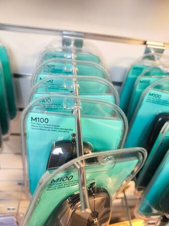 6 stk. LOGITECH M100 mus (ubrugt)