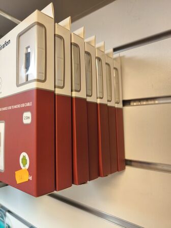 7 stk. CIRAFON USB->Micro USB 2m kabler (ubrugt)