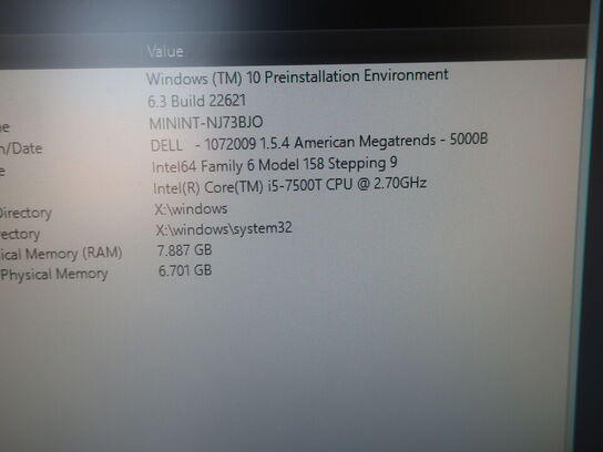 DELL OptiPlex 3050 | Intel i5-7500T | 8 GB | 256 GB SSD | SAMSUNG 22" skærm