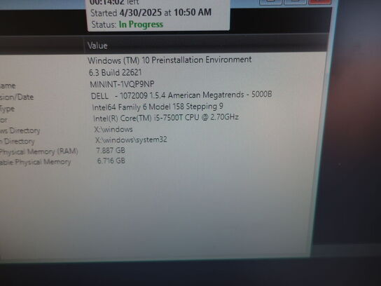 DELL OptiPlex 3050 | Intel i5-7500T | 8 GB | 256 GB SSD | SAMSUNG 22" skærm