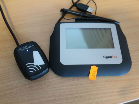 Kodningssæt til kort & SIGNOTEC underskriftlæser