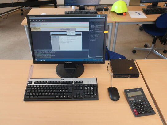 DELL OptiPlex 3050 | Intel i5-7500T | 8 GB | 256 GB SSD | SAMSUNG 22" skærm