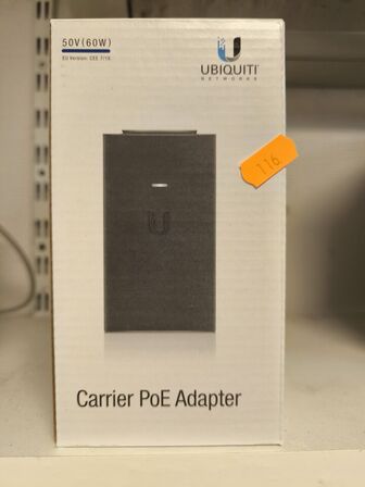 5 stk. UBIQUITY 60W PoE adaptere (ubrugt)-