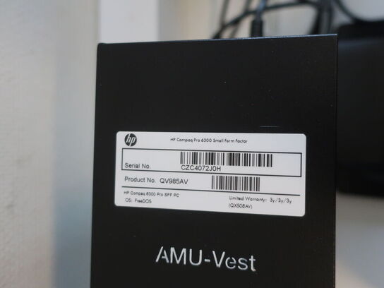 HP Desktop | Intel i5-3470 | 8 GB | 480 GB SSD | HP 23" skærm