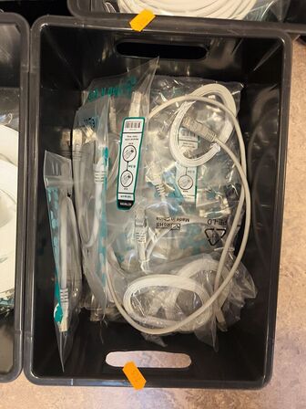 6 ks. m. RJ45 kabler i forsk. længder (ubrugt) (se billeder)