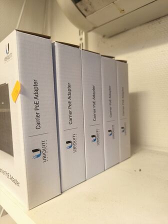 5 stk. UBIQUITY 60W PoE adaptere (ubrugt)-