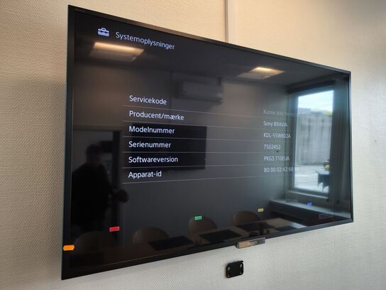 2 stk. fladskærms TV 55" SONY KDL-55W802A