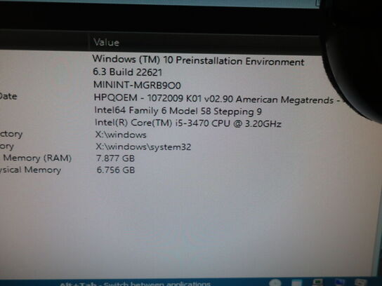 HP ProDesk | Intel i5-3470 | 8 GB | 120 GB SSD | HP 22" skærm