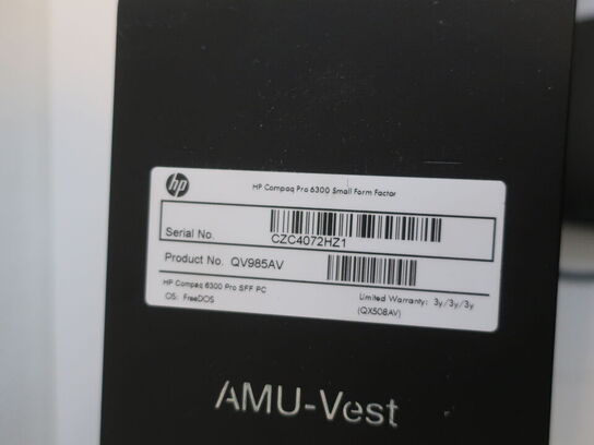 HP Desktop | Intel i5-3470 | 8 GB | 480 GB SSD | HP 23" skærm