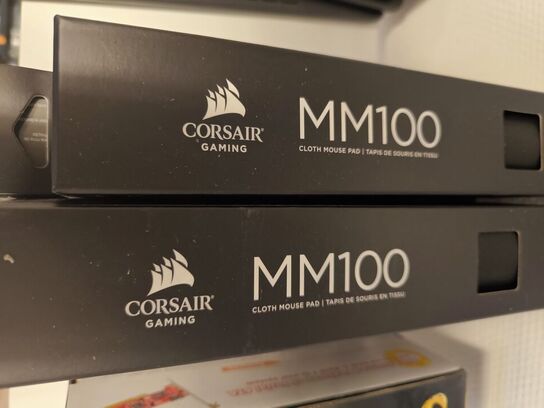 10 stk. musemåtter CORSAIR & STEELSERIES (ubrugt)
