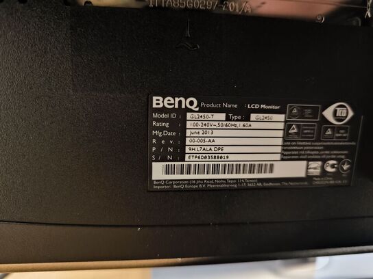 4 stk. skærme bl.a. HP & BENQ